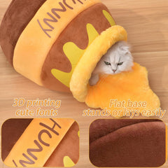 Honey pot cat hole bed, soft and thick rebound sponge pet nest