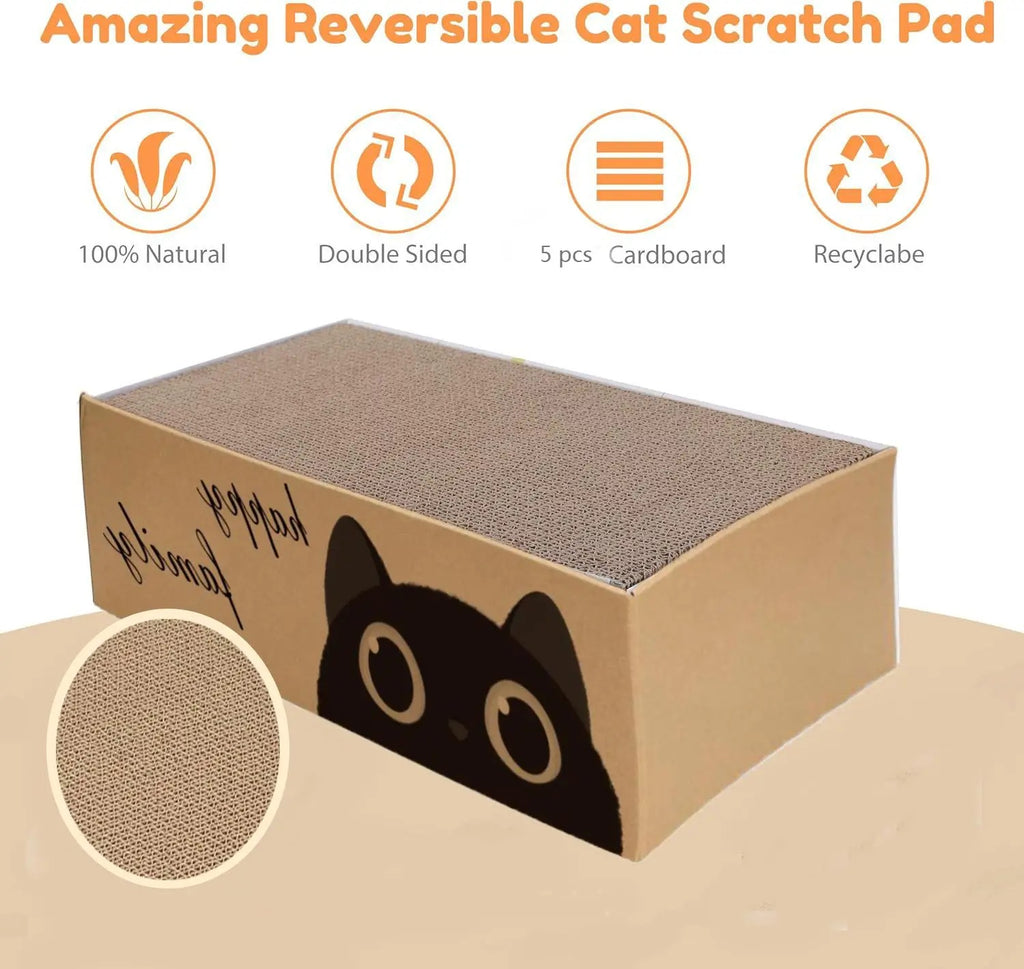 Carton style cat scratching board