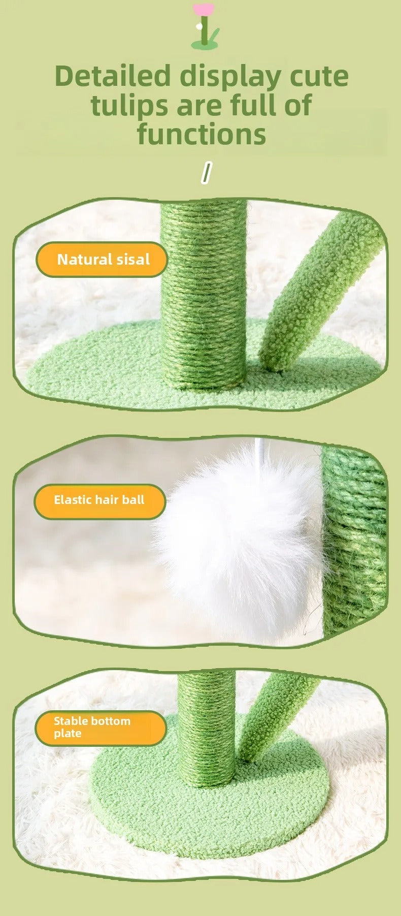 Cat scratch pole