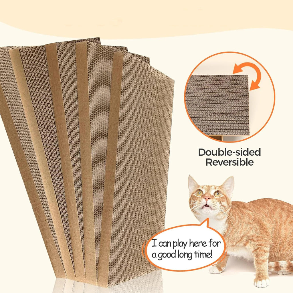 Carton style cat scratching board