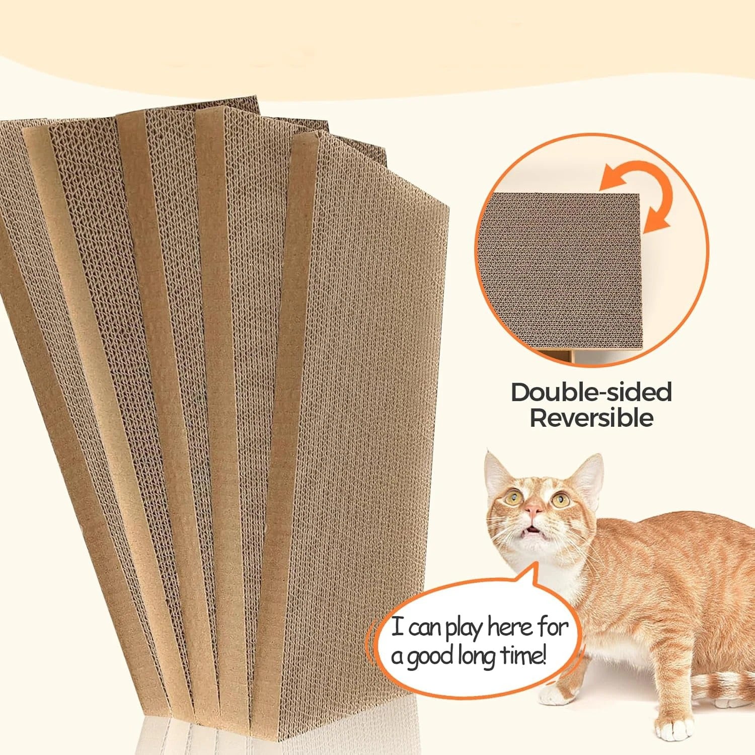 Carton style cat scratching board