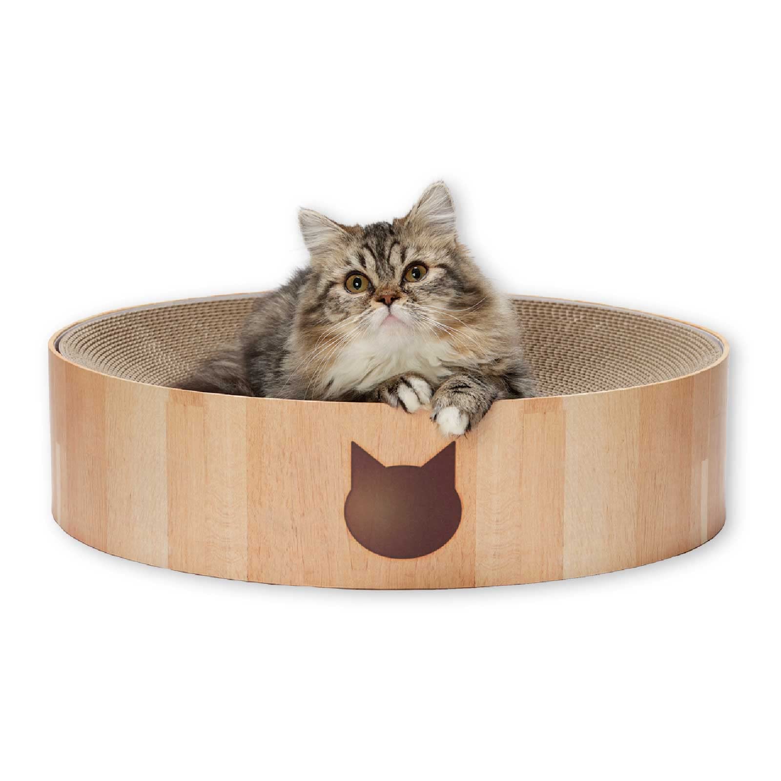 Indoor cat scratching bowl - cat scratching blinds with reversible usability and additional comfort