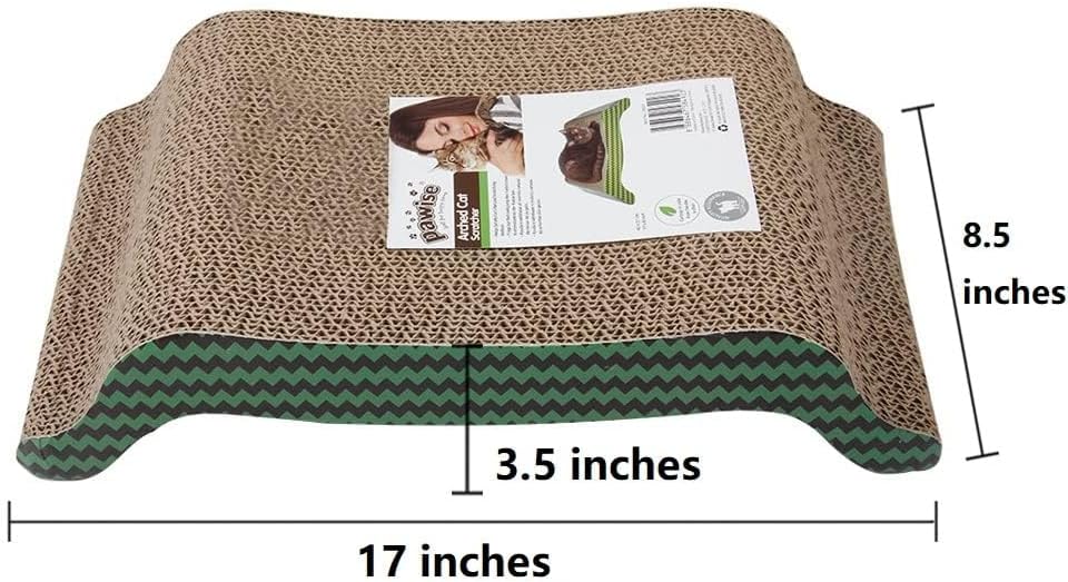 Cat scraper - reversible cardboard scraper, durable cat scraper bowl