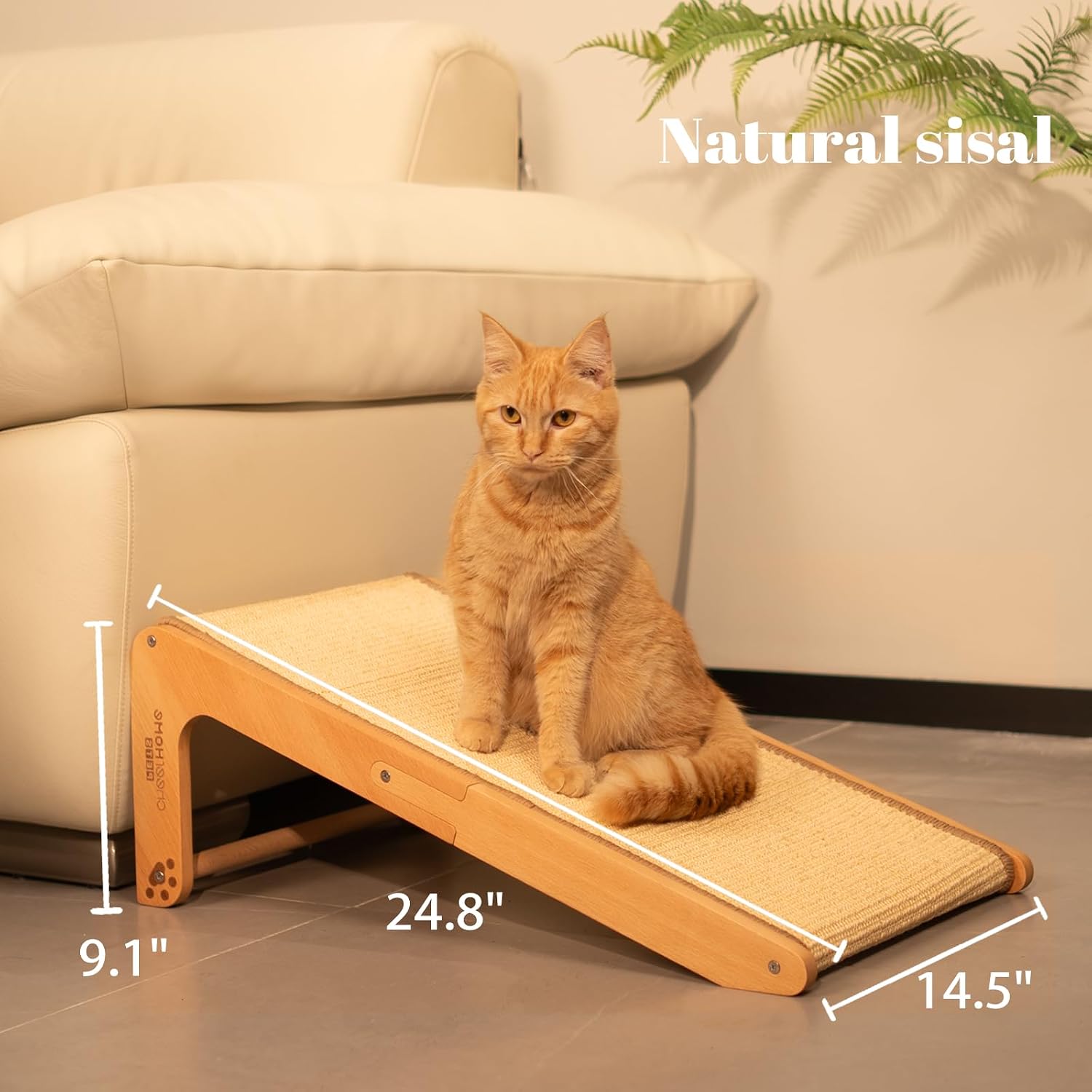 Pet sisal cat scratching ramp, suitable for indoor cats,