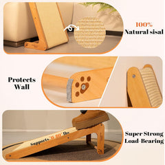Pet sisal cat scratching ramp, suitable for indoor cats,