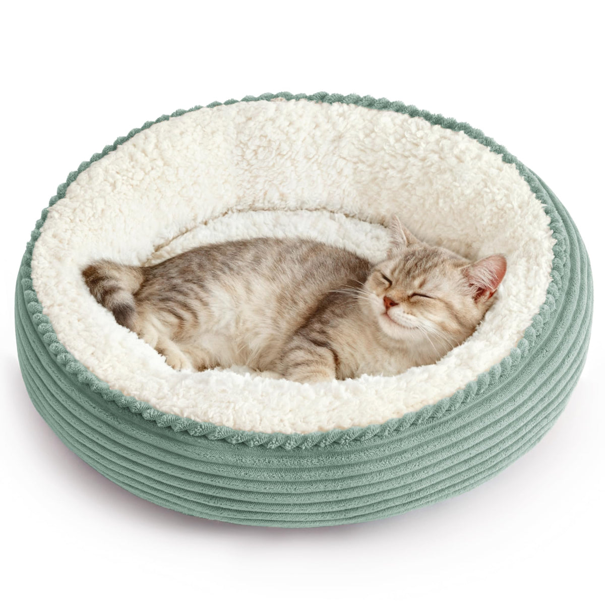 Cabin round donut cat dog mattress, 20 inch cat or puppy bed