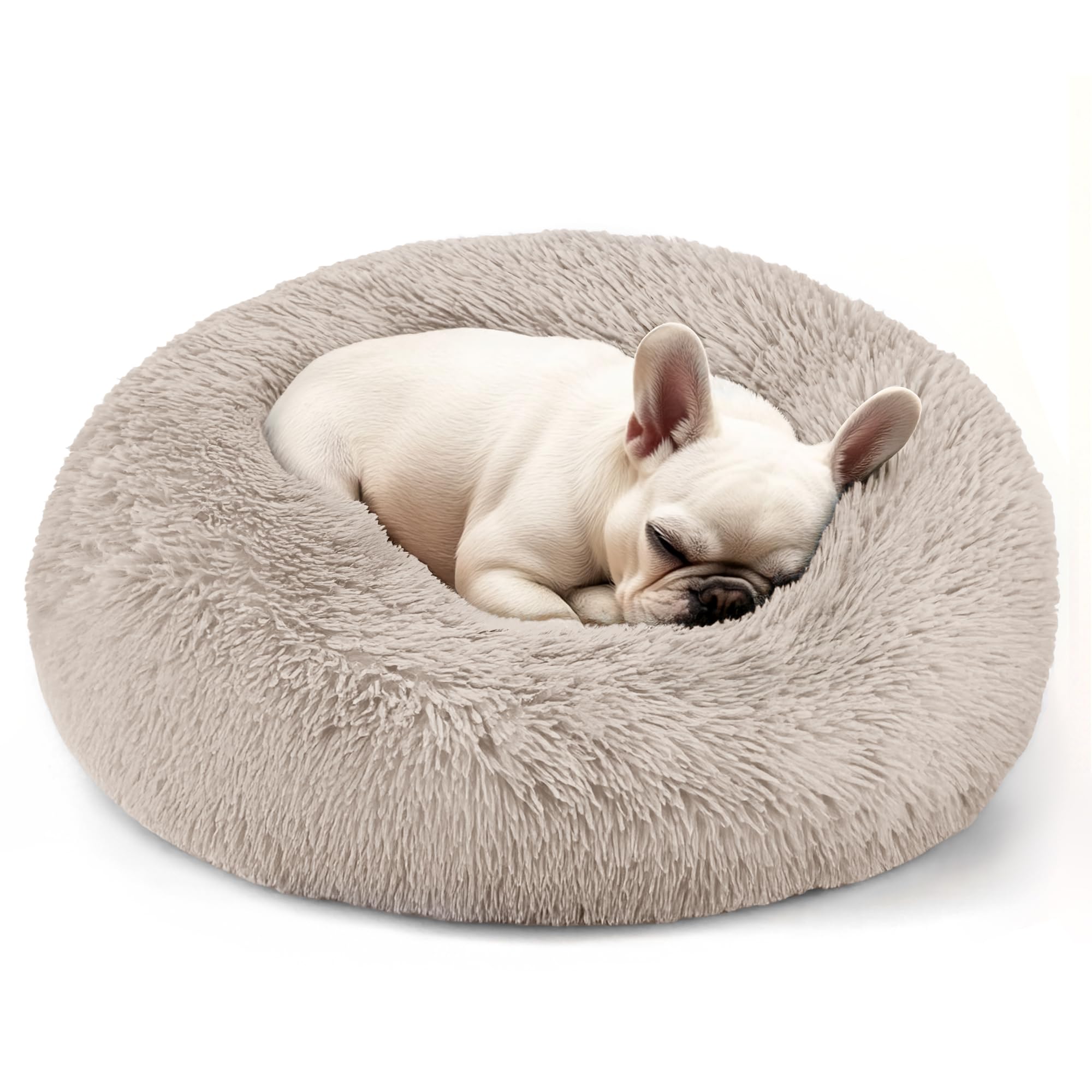 Suitable for indoor cat beds, a 20 inch soothing donut bed for kittens