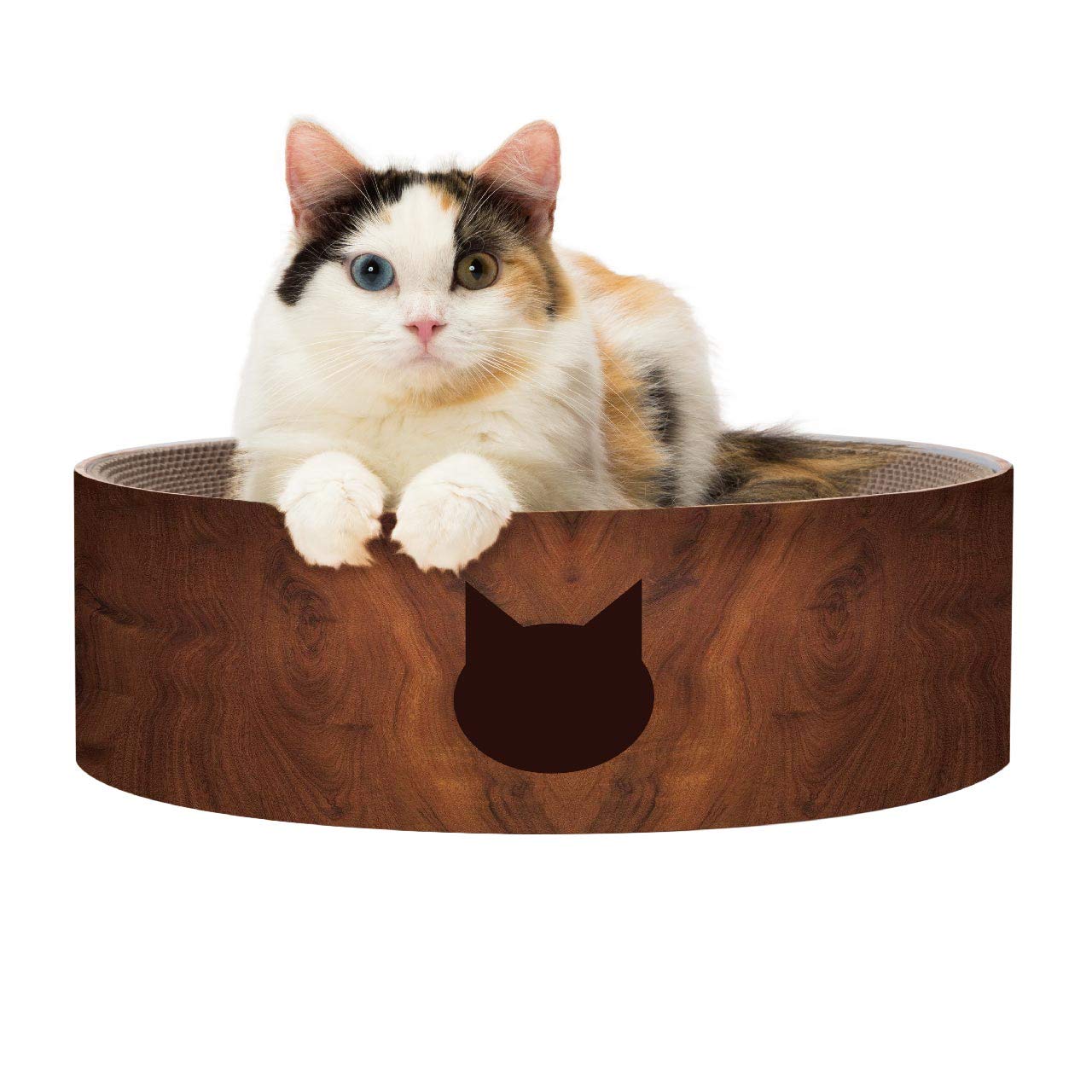 Indoor cat scratching bowl - cat scratching blinds with reversible usability and additional comfort