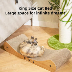Cat scratch cardboard bed, 27.5-inch oversized cat scratch sofa bed