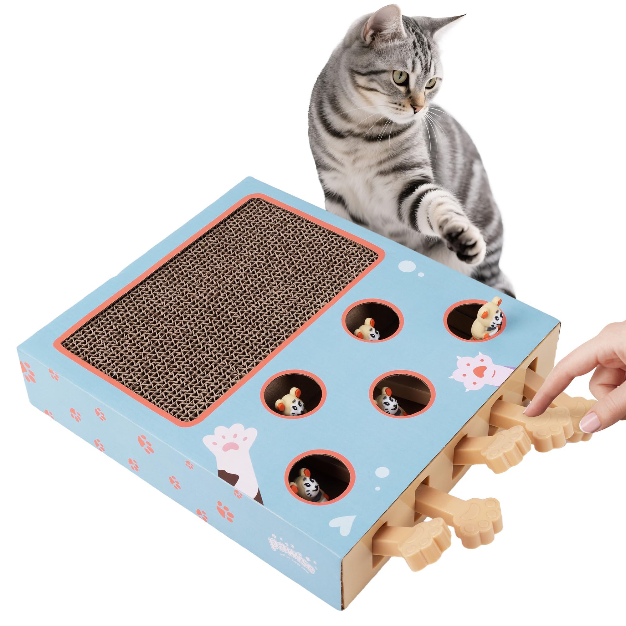 Cat scraper - reversible cardboard scraper, durable cat scraper bowl