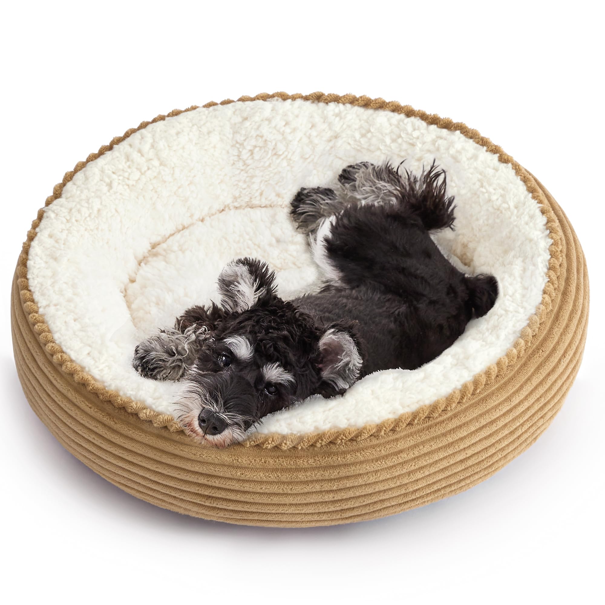 Cabin round donut cat dog mattress, 20 inch cat or puppy bed
