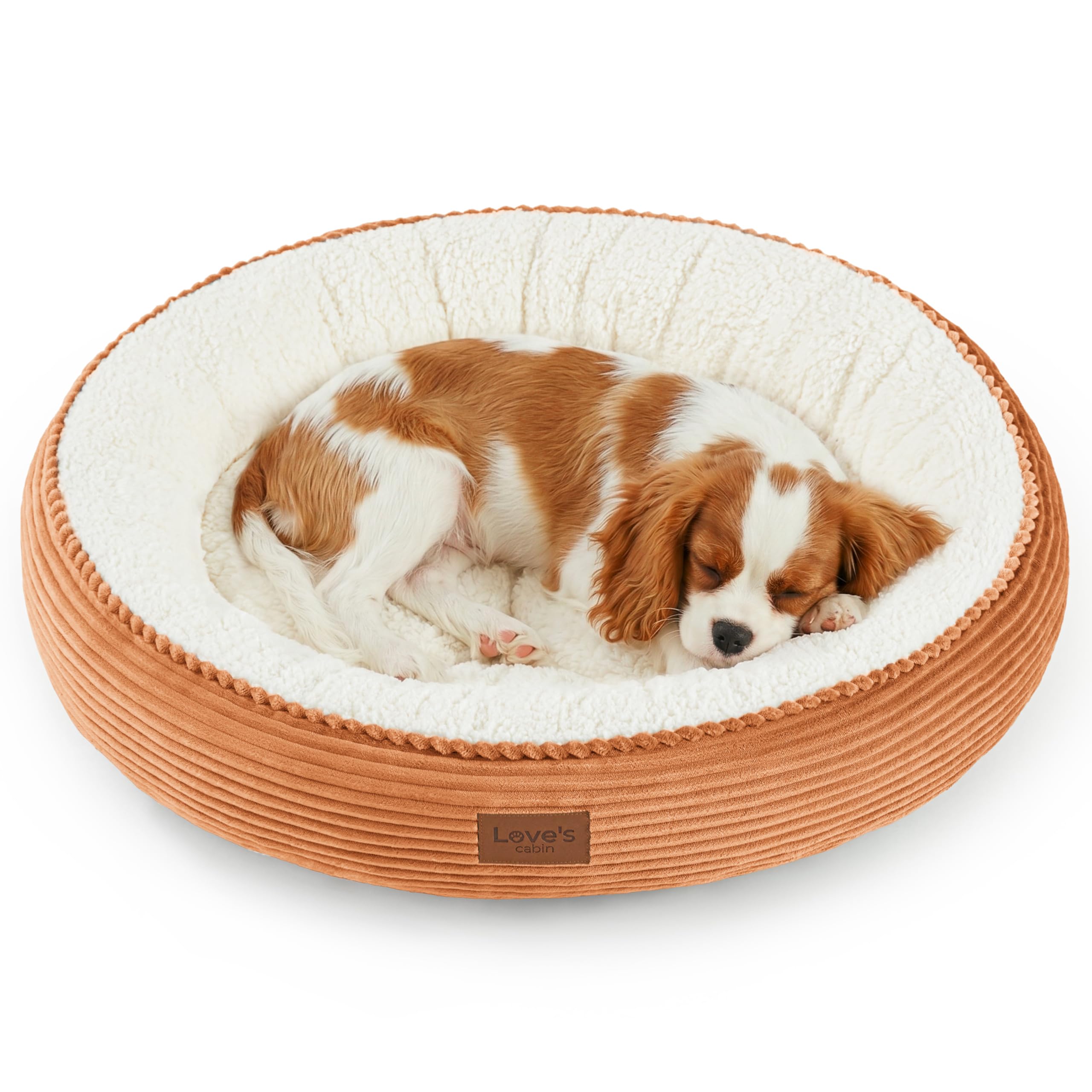 Cabin round donut cat dog mattress, 20 inch cat or puppy bed