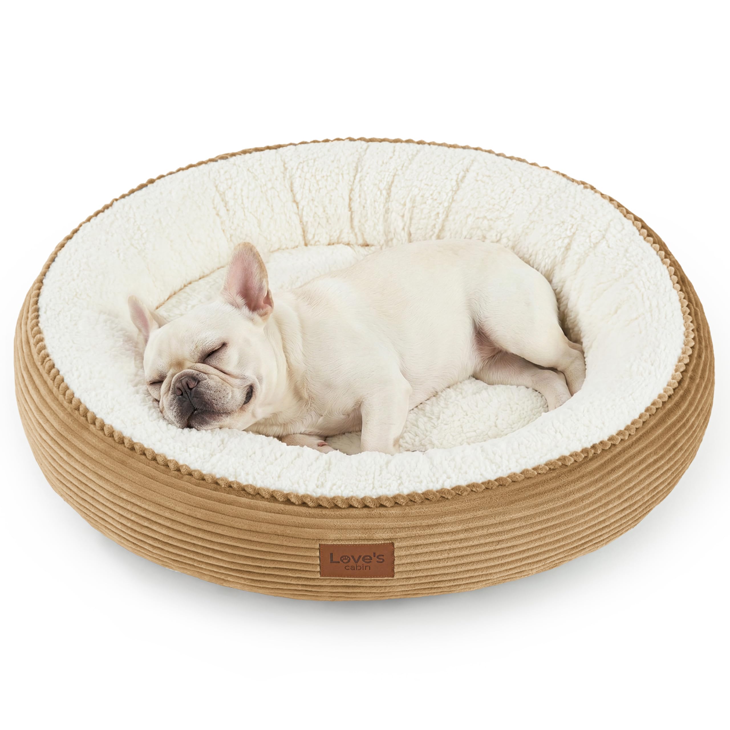 Cabin round donut cat dog mattress, 20 inch cat or puppy bed