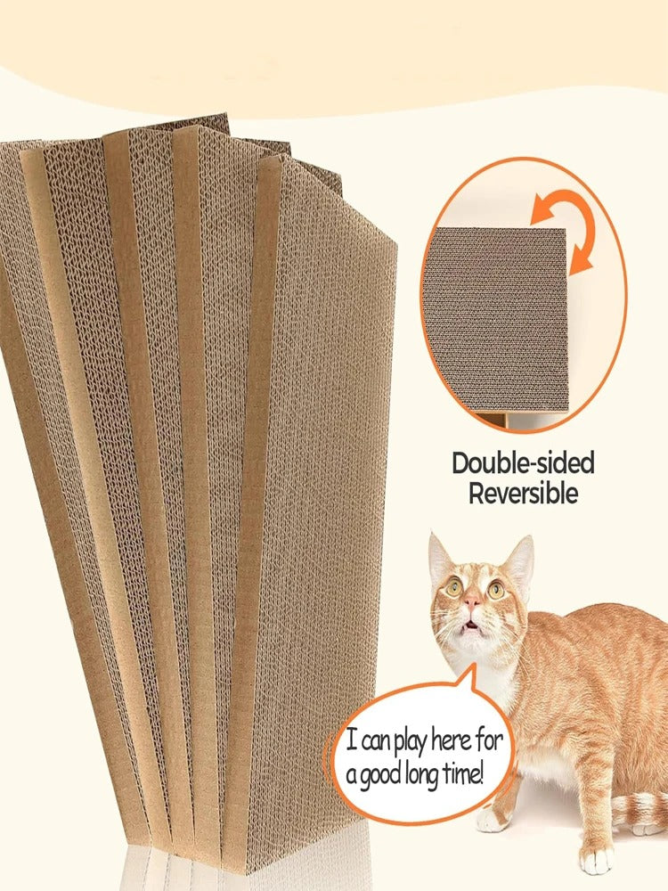 Carton style cat scratching board