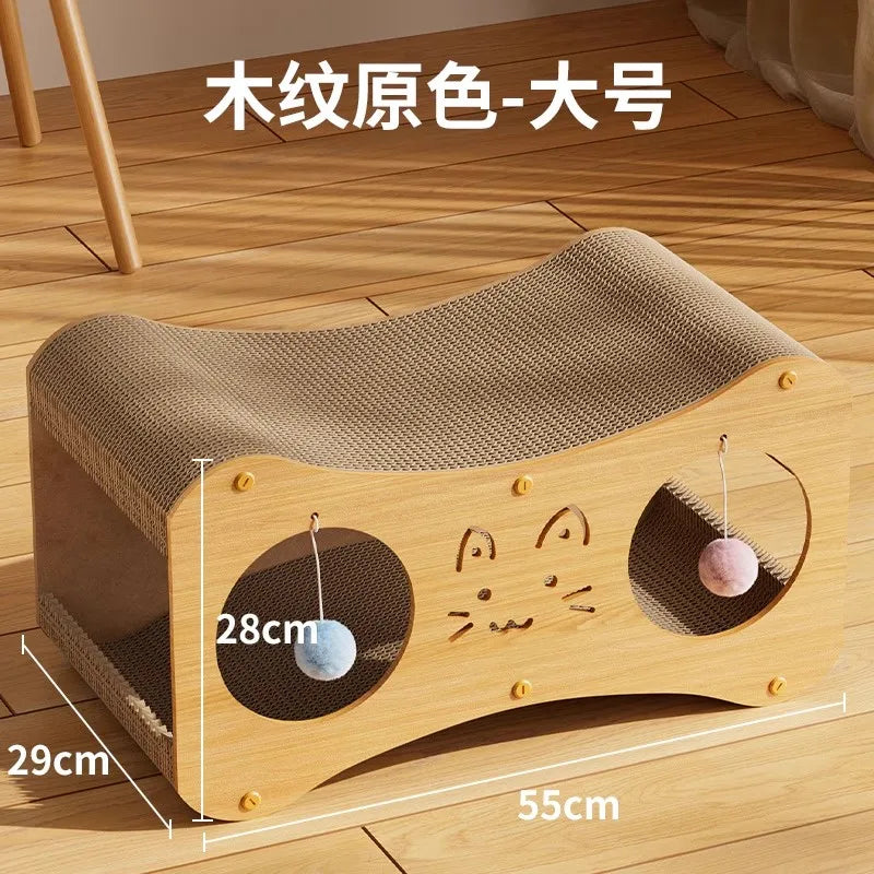 Vertical double-layer cat catching board, wear-resistant cat house, no shed climbing cat frame