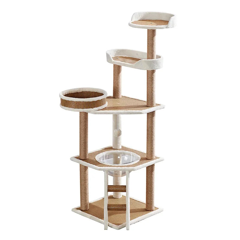 Sky Tower Cat Tree - Collection Apartment, Scratch Column, and Jumping Platform