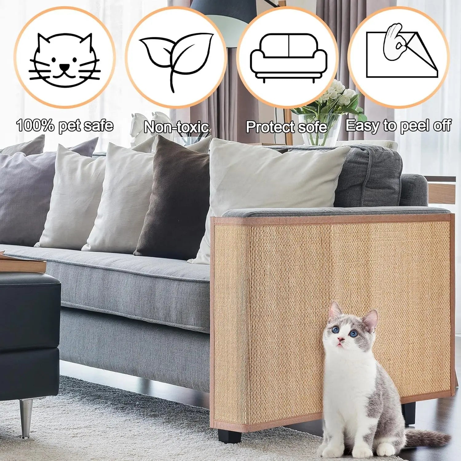 2 pieces of cat scratch furniture protection pad sofa sofa cat scratch sofa protection pad sofa, sofa, chair pet scratch pad