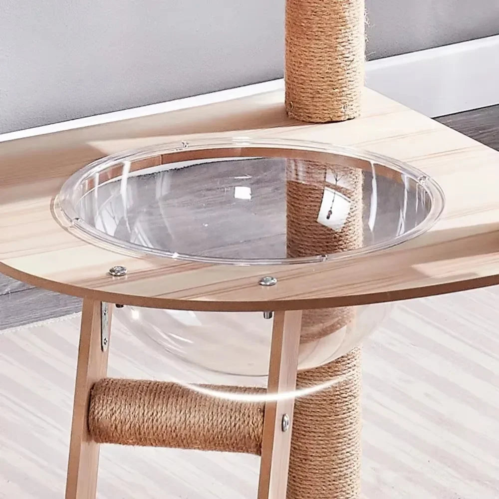 Cat Climbing Frame Multi-layer Scratching Post Strong Load-bearing Cat Tree Luxury Integrated Large Cats Towers