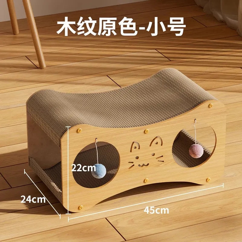 Vertical double-layer cat catching board, wear-resistant cat house, no shed climbing cat frame