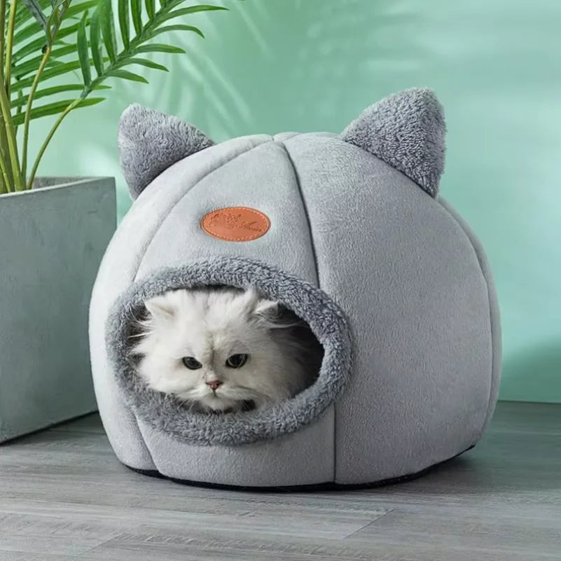 Winter new deep sleep comfortable cat bed small cushion basket