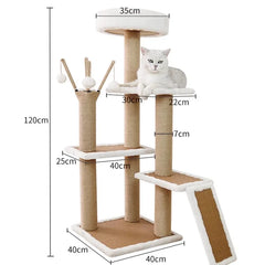 Sky Tower Cat Tree - Collection Apartment, Scratch Column, and Jumping Platform