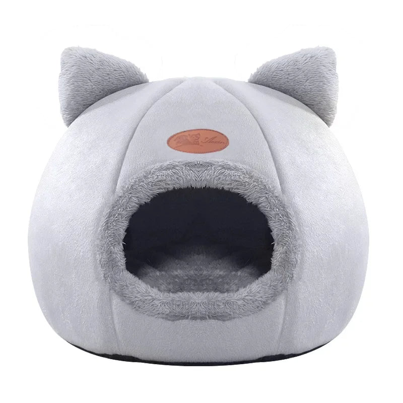 Winter new deep sleep comfortable cat bed small cushion basket